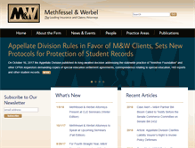 Tablet Screenshot of methwerblaw.com